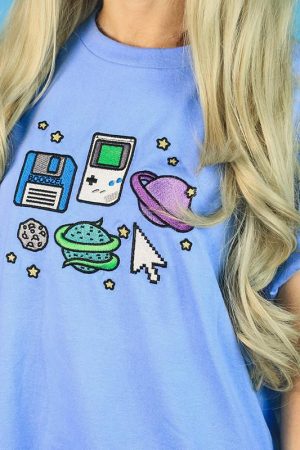 Cute Everyday Outfits, Outfit Inspo Casual Pixel Universe Sweat + Tee SET