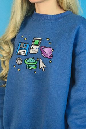 Cute Everyday Outfits, Outfit Inspo Casual Pixel Universe Sweatshirt