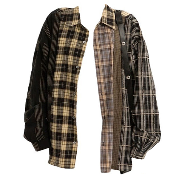 Cute Everyday Outfits, Outfit Inspo Casual Plaid Oversized Shirt