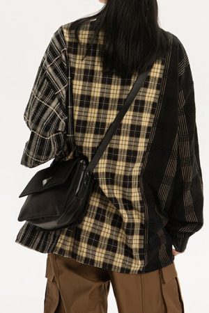 Cute Everyday Outfits, Outfit Inspo Casual Plaid Oversized Shirt
