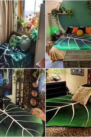 Cute Everyday Outfits, Outfit Inspo Casual Plant Mom Aesthetic Leaf Blanket