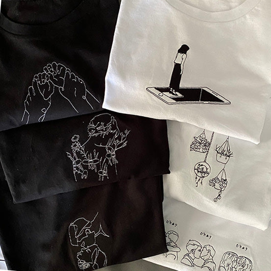 Cute Everyday Outfits, Outfit Inspo Casual Plants are Friends Embroidered Tee Cute Everyday Outfits, Outfit Inspo Casual Plants are Friends Embroidered Tee