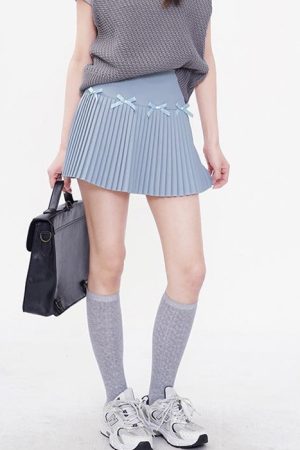 Cute Everyday Outfits, Outfit Inspo Casual Playful Bows Pleated Mini Skirt