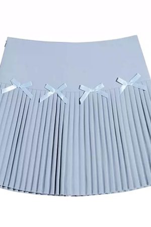 Cute Everyday Outfits, Outfit Inspo Casual Playful Bows Pleated Mini Skirt