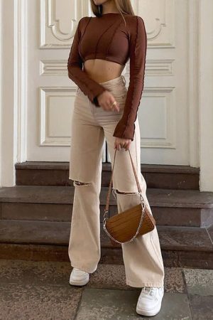 Cute Everyday Outfits, Outfit Inspo Casual Portrait Mode Flare Jeans