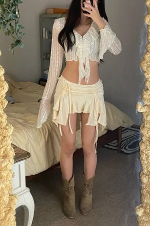 Cute Everyday Outfits, Outfit Inspo Casual Portrait Mode Ruffle Lace Top