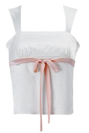 Cute Everyday Outfits, Outfit Inspo Casual Portrait Mode Satin Bow Tie Top