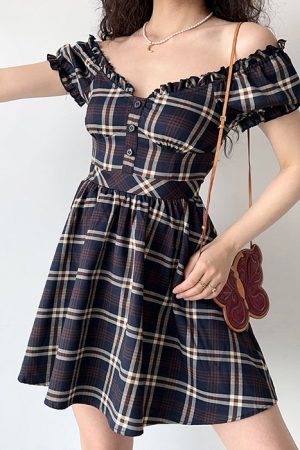 Cute Everyday Outfits, Outfit Inspo Casual Preppy Aesthetic Plaid Dress