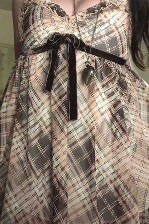 Cute Everyday Outfits, Outfit Inspo Casual Preppy Aesthetic Plaid Mini Tank Dress