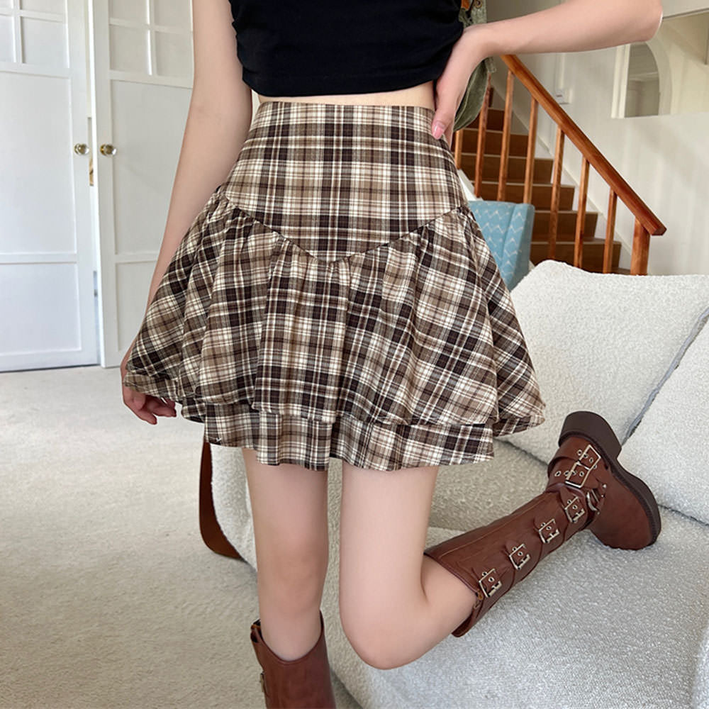 Cute Everyday Outfits, Outfit Inspo Casual Preppy Aesthetic Plaid Ruffle Mini Skirt Cute Everyday Outfits, Outfit Inspo Casual Preppy Aesthetic Plaid Ruffle Mini Skirt