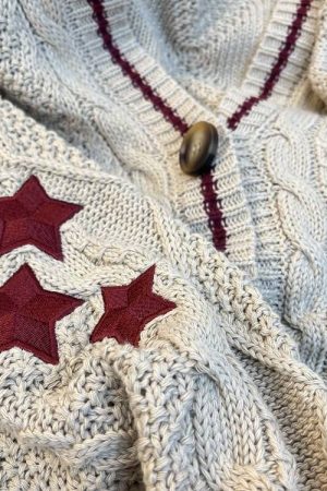 Cute Everyday Outfits, Outfit Inspo Casual Preppy Aesthetic Star Cardigan