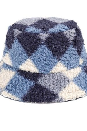 Cute Everyday Outfits, Outfit Inspo Casual Preppy Argyle Fuzzy Bucket Hat