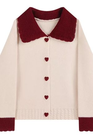 Cute Everyday Outfits, Outfit Inspo Casual Preppy Collar Knit Cardigan