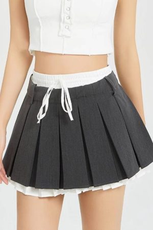 Cute Everyday Outfits, Outfit Inspo Casual Preppy Layered Mini Skirt