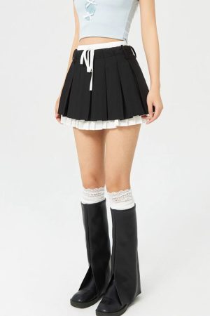 Cute Everyday Outfits, Outfit Inspo Casual Preppy Layered Mini Skirt