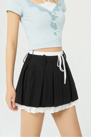 Cute Everyday Outfits, Outfit Inspo Casual Preppy Layered Mini Skirt