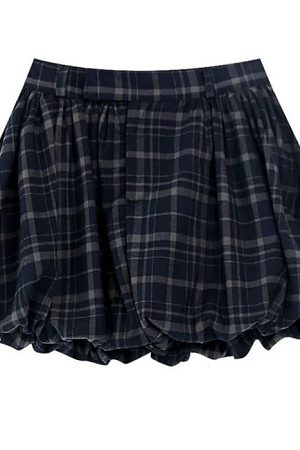 Cute Everyday Outfits, Outfit Inspo Casual Preppy Plaid Balloon Mini Skirt