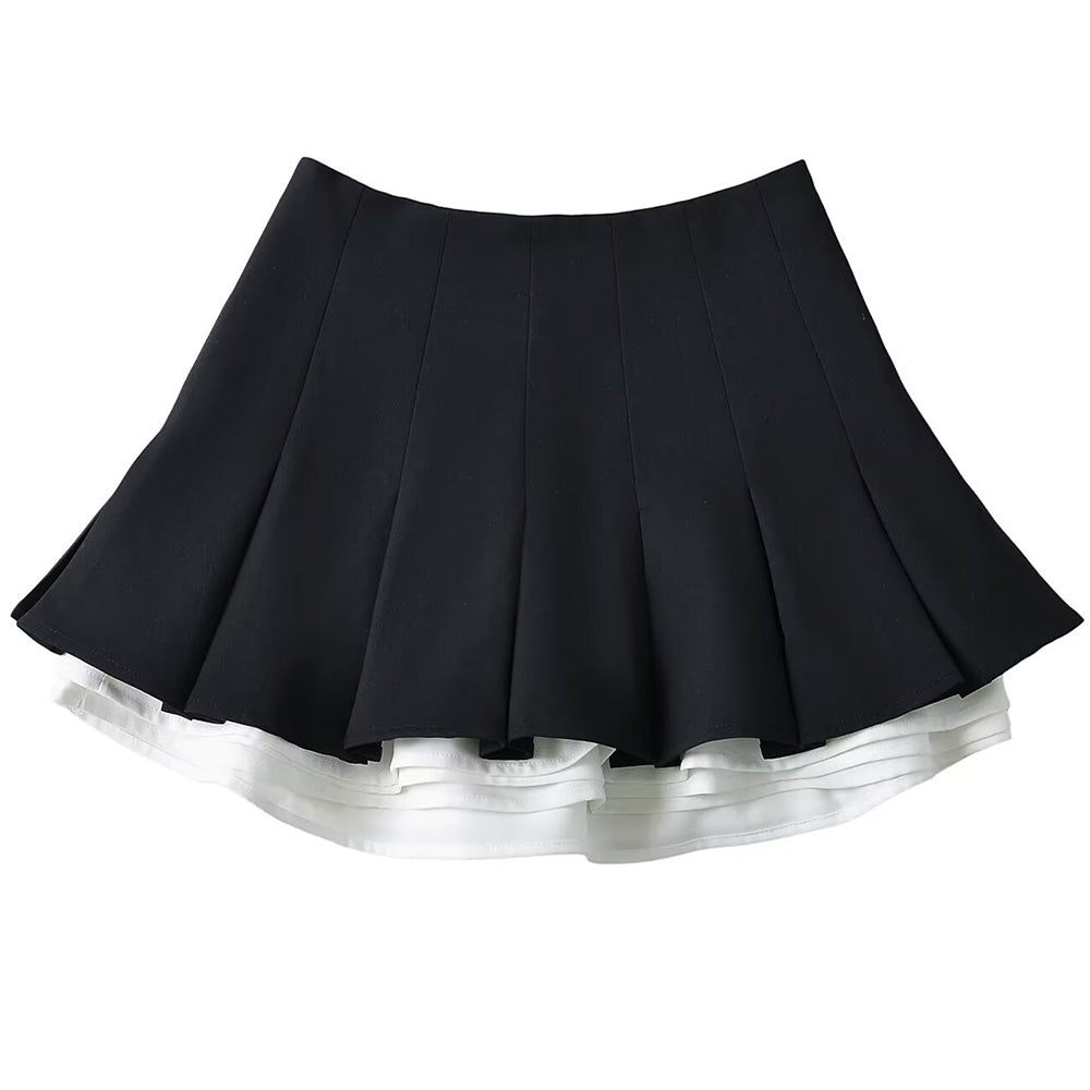 Cute Everyday Outfits, Outfit Inspo Casual Preppy Ruffle Mini Pleated Skirt