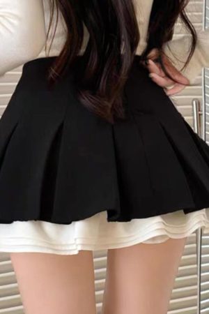 Cute Everyday Outfits, Outfit Inspo Casual Preppy Ruffle Mini Pleated Skirt