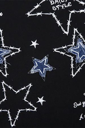 Cute Everyday Outfits, Outfit Inspo Casual Preppy Star Patch Sweatshirt