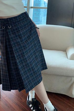 Cute Everyday Outfits, Outfit Inspo Casual Preppy Style Checkered Kilt Skirt