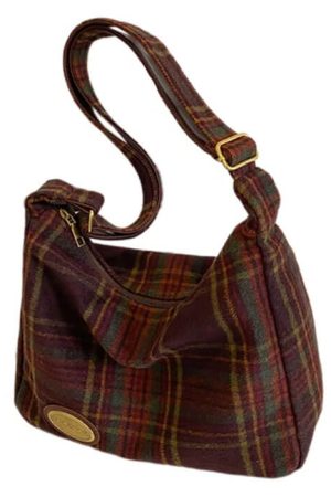 Cute Everyday Outfits, Outfit Inspo Casual Preppy Style Plaid Shoulder Bag