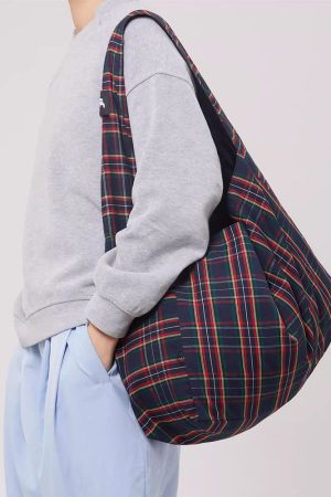 Cute Everyday Outfits, Outfit Inspo Casual Preppy Style Plaid Tote Bag