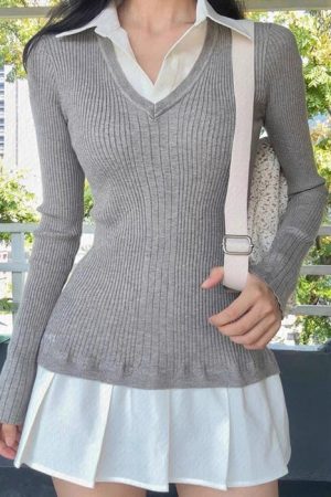Cute Everyday Outfits, Outfit Inspo Casual Preppy Style Pleated Knit Dress