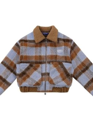 Cute Everyday Outfits, Outfit Inspo Casual Preppy Style Warm Checkered Jacket