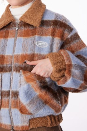 Cute Everyday Outfits, Outfit Inspo Casual Preppy Style Warm Checkered Jacket