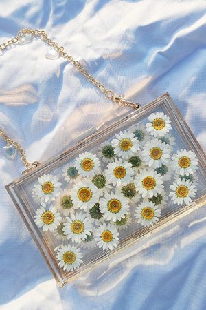 Cute Everyday Outfits, Outfit Inspo Casual Pressed Flower Aesthetic Handbag