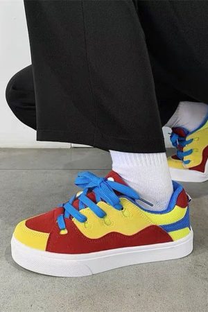 Cute Everyday Outfits, Outfit Inspo Casual Primary Colors Skater Sneakers
