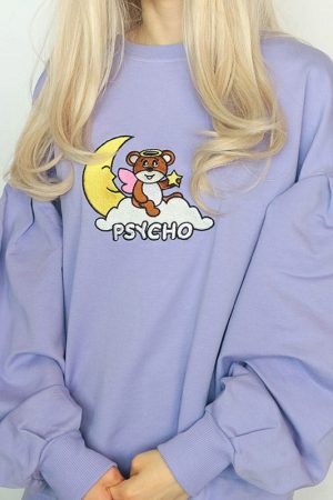 Cute Everyday Outfits, Outfit Inspo Casual Psycho Bear Sweatshirt