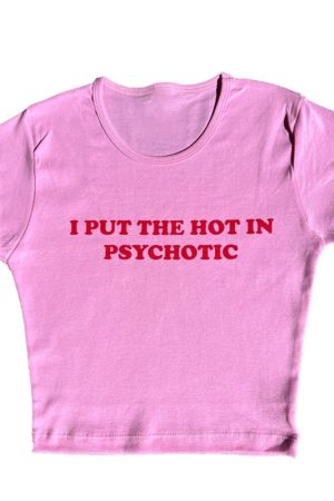 Cute Everyday Outfits, Outfit Inspo Casual Psychotic Cropped Tee