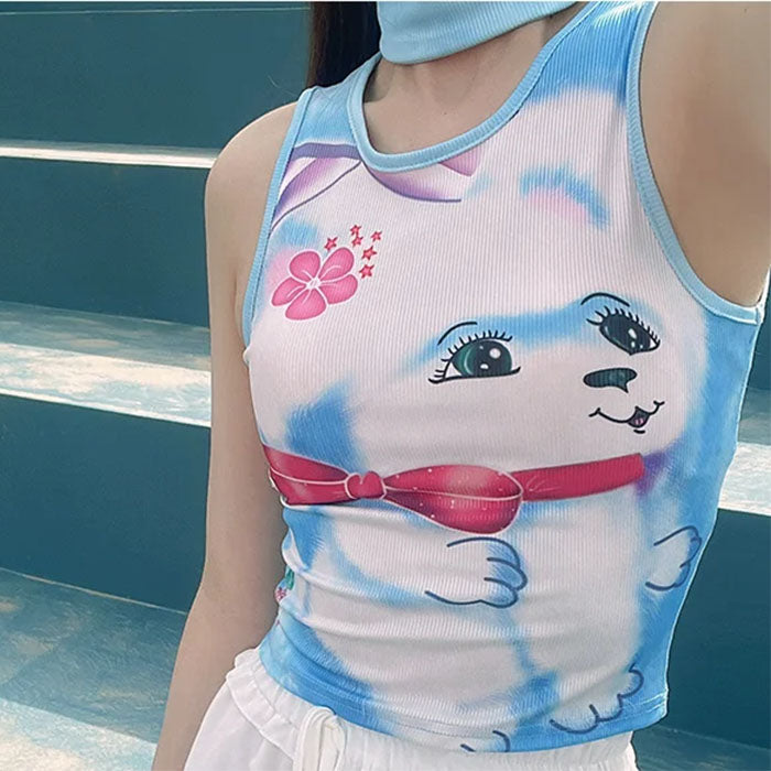 Cute Everyday Outfits, Outfit Inspo Casual Puppy Y2K Aesthetic Tank Top Cute Everyday Outfits, Outfit Inspo Casual Puppy Y2K Aesthetic Tank Top