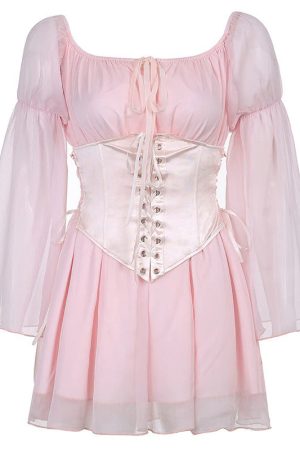 Cute Everyday Outfits, Outfit Inspo Casual Pure Bliss Dress & Corset Co-Ord