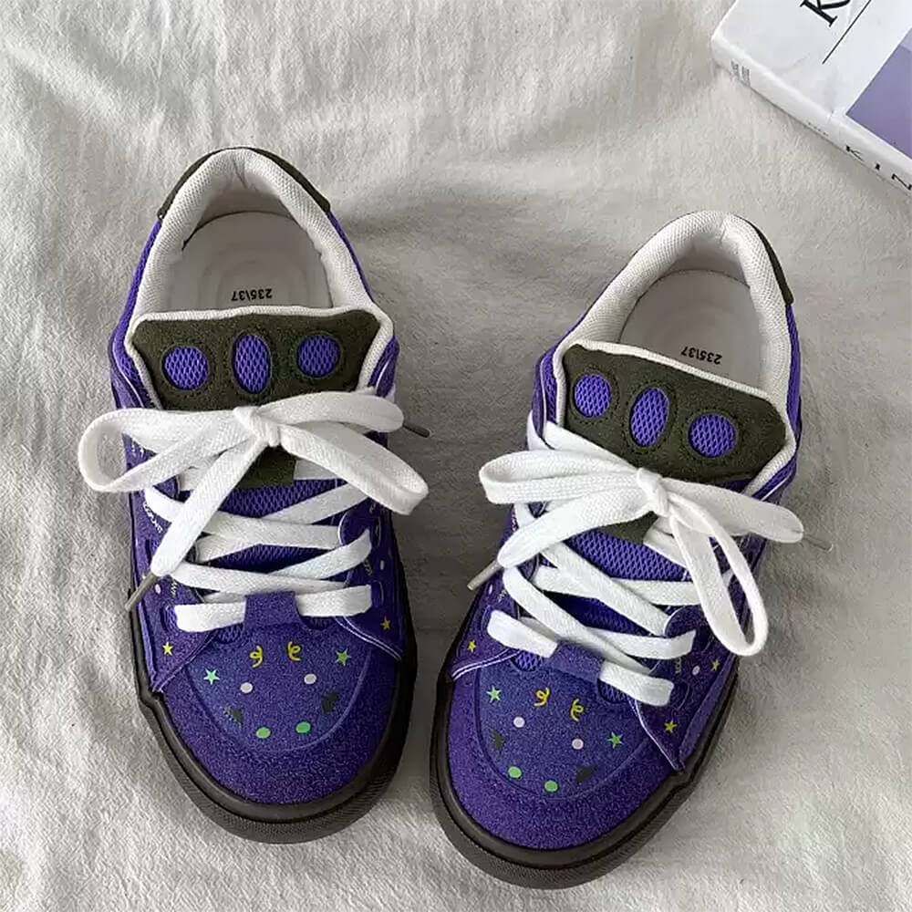 Cute Everyday Outfits, Outfit Inspo Casual Purple Star Skater Sneakers Cute Everyday Outfits, Outfit Inspo Casual Purple Star Skater Sneakers