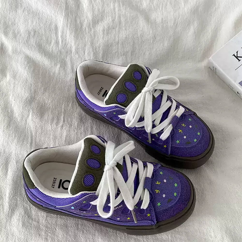 Cute Everyday Outfits, Outfit Inspo Casual Purple Star Skater Sneakers Cute Everyday Outfits, Outfit Inspo Casual Purple Star Skater Sneakers