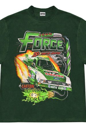 Cute Everyday Outfits, Outfit Inspo Casual Racing Car Graphic T-Shirt