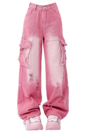 Cute Everyday Outfits, Outfit Inspo Casual Rebel Cargo Jeans in Pink