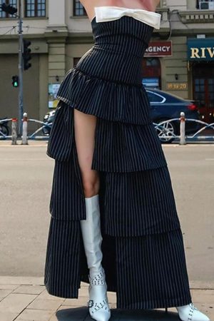 Cute Everyday Outfits, Outfit Inspo Casual Rebel Muse Bow Striped Maxi Dress