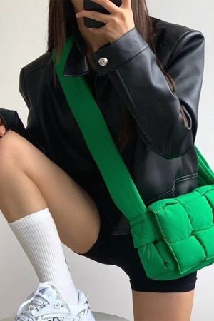Cute Everyday Outfits, Outfit Inspo Casual Rectangular Padded Crossbody Bag