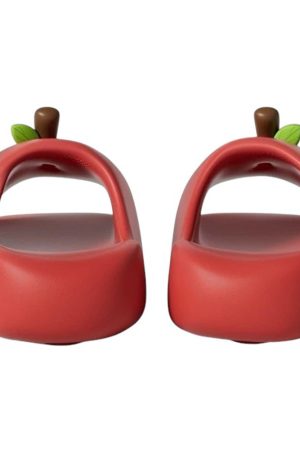 Cute Everyday Outfits, Outfit Inspo Casual Red Apple Core Slippers