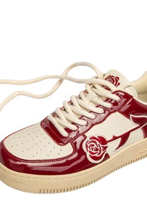 Cute Everyday Outfits, Outfit Inspo Casual Red Rose Aesthetic Sneakers