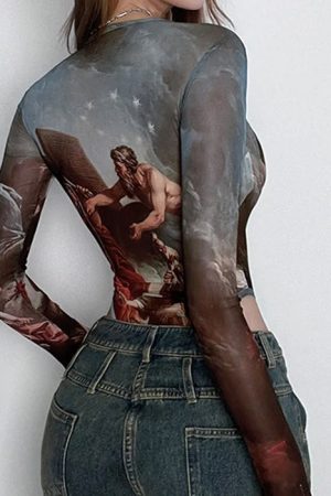 Cute Everyday Outfits, Outfit Inspo Casual Renaissance Mesh Bodysuit