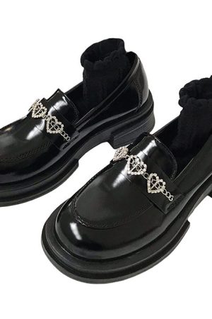 Cute Everyday Outfits, Outfit Inspo Casual Rhinestone Heart Loafers