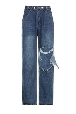 Cute Everyday Outfits, Outfit Inspo Casual Ripped Baggy Jeans