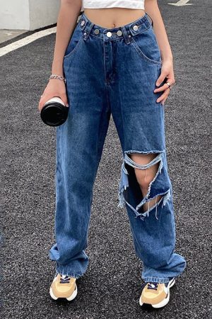 Cute Everyday Outfits, Outfit Inspo Casual Ripped Baggy Jeans