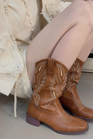 Cute Everyday Outfits, Outfit Inspo Casual Road To Rideout Embroidery Cowboy Boots