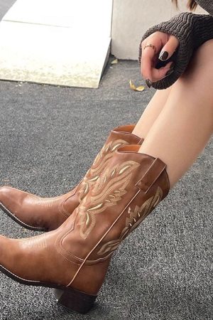 Cute Everyday Outfits, Outfit Inspo Casual Road To Rideout Embroidery Cowboy Boots